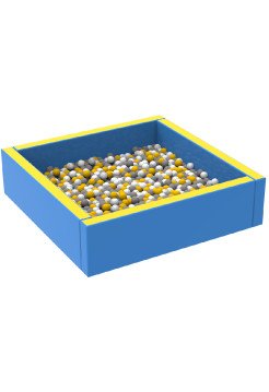 Бассейн мягкий для детей квадратный 150х150 см HOP-HOP